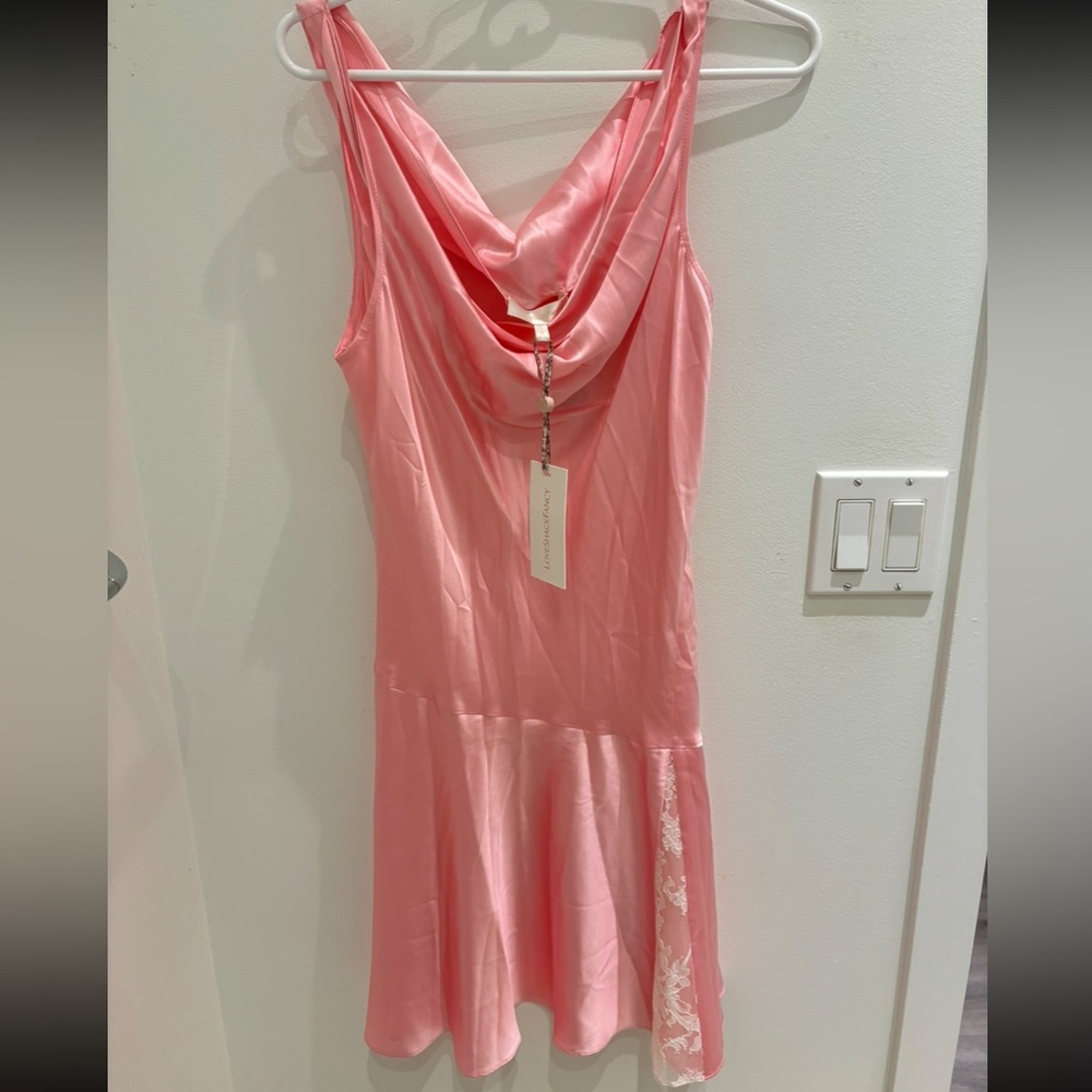 NWT LoveShackFancy Lionel Silk Mini Dress - Picture 7 of 8